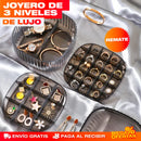 JOYERO ORGANIZADOR DE 3 NIVELES DE LUJO