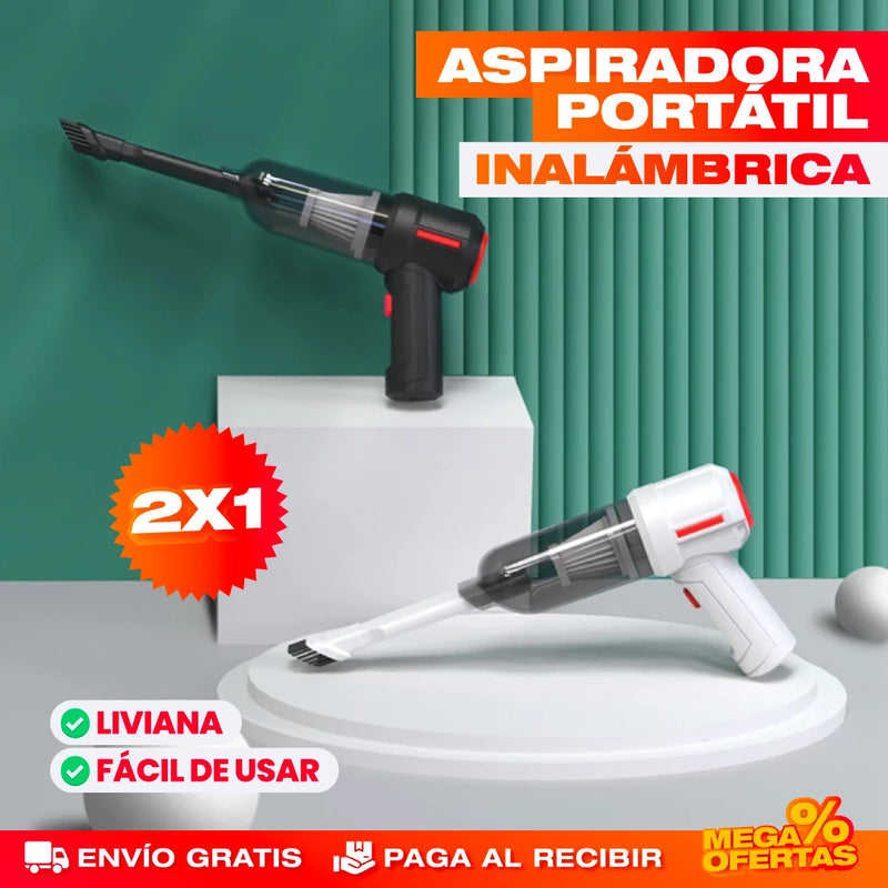 PROMO 2X1 ASPIRADORA INALÁMBRICA PORTÁTIL