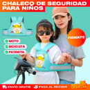 CHALECO SOPORTE DE SEGURIDAD PARA NIÑOS - MOTO, BICICLETA Y MÁS