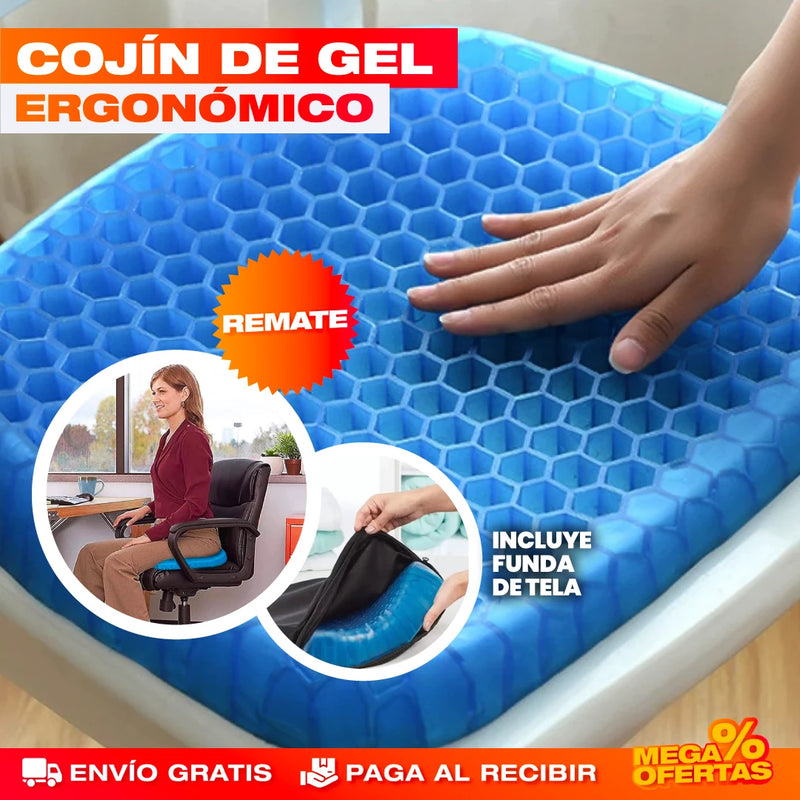 COJÍN DE GEL PARA ASIENTO ERGONÓMICO