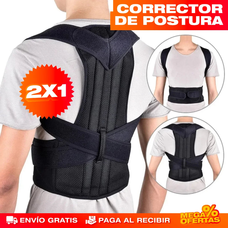 PROMO 2X1 CORRECTOR DE POSTURA AJUSTABLE