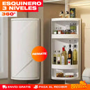 ESQUINERO ORGANIZADOR GIRATORIO 360°