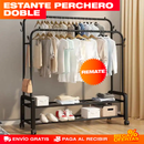 ESTANTE PERCHERO DOBLE