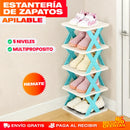 ZapateX - ESTANTERÍA DE ZAPATOS APILABLE EN "X" DE 5 NIVELES