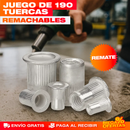 JUEGO DE 190 TUERCAS REMACHABLES