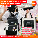 MALETA ESCOLAR UNISEX SET 4 EN 1