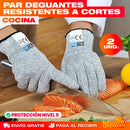 PAR GUANTES RESISTENTES A CORTES PARA COCINA Y TRABAJO