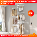 TENDERO Y PERCHERO VERTICAL AJUSTABLE