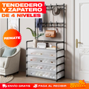 TENDEDERO Y ZAPATERO DE 4 NIVELES