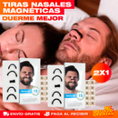 PROMO 2X1 SET DE TIRAS NASALES MAGNÉTICAS ANTIRRONQUIDOS Y DEPORTIVAS