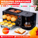 MÁQUINA DESAYUNO 3 EN 1 CAFETERA + HORNO + SARTÉN