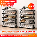 PROMO 2X1 ZAPATERO EN DISEÑO CRUZADO DE 5 NIVELES
