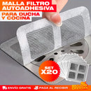SET X 20 MALLA FILTRO AUTOADHESIVA PARA DUCHA Y COCINA