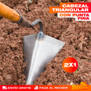 PROMO 2X1 AZADA TRIANGULAR DE JARDINERÍA