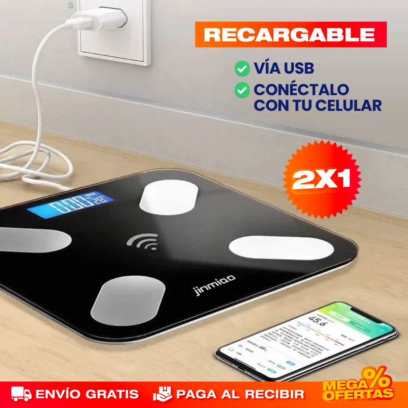 PROMO 2X1 BÁSCULA INTELIGENTE BLUETOOTH