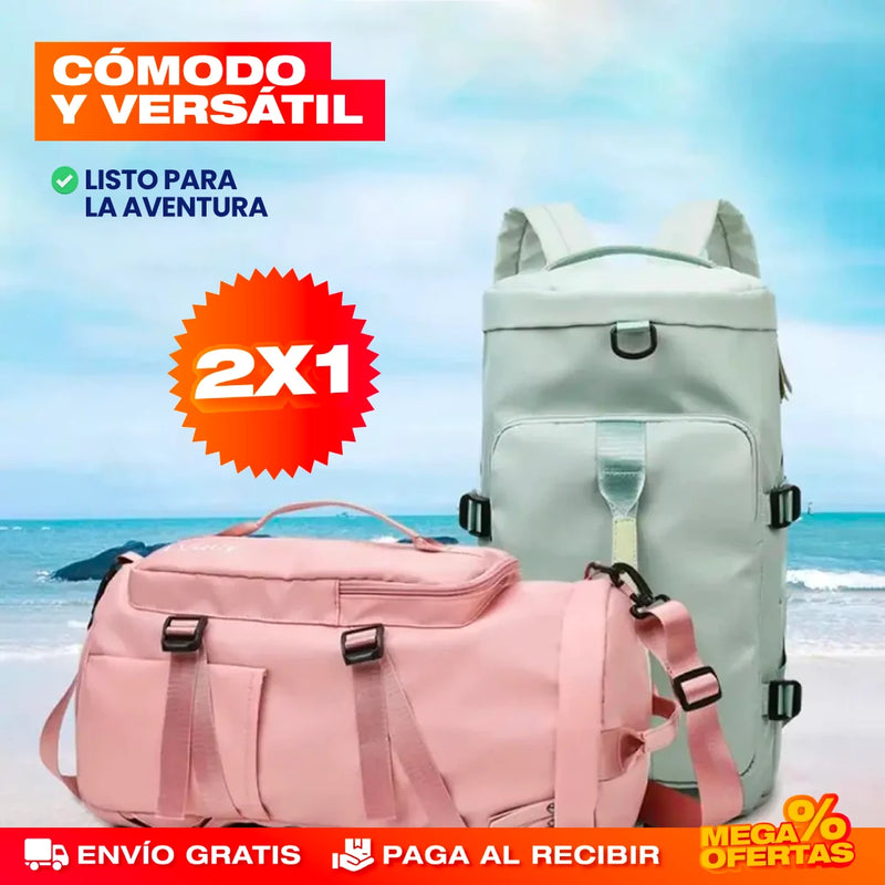 PROMO 2X1 BOLSO DE VIAJE MODERNO MULTIFUNCIONAL