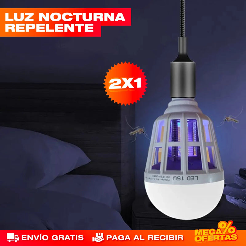 PROMO 2X1 BOMBILLA LED ANTIMOSQUITO 2 EN 1