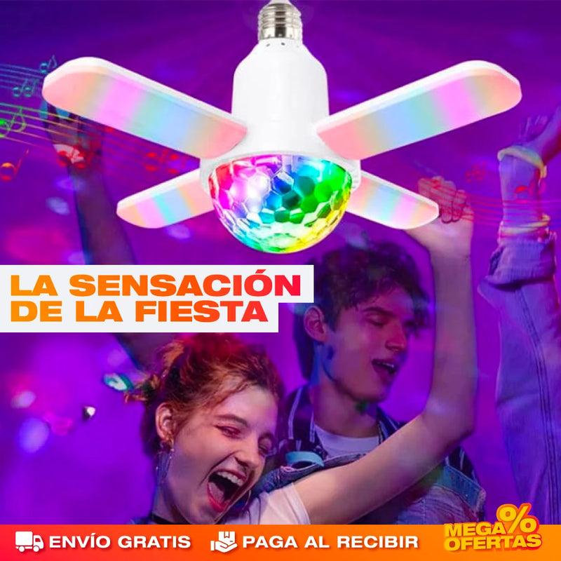 BOMBILLA LED COLORIDA Y PARLANTE BLUETOOTH