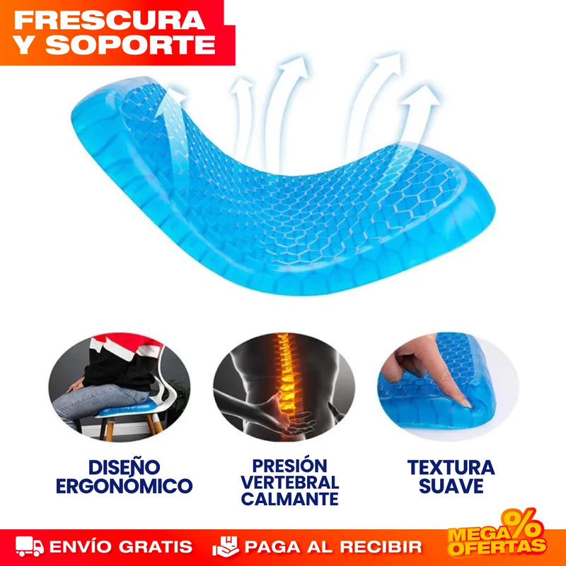 COJÍN DE GEL PARA ASIENTO ERGONÓMICO