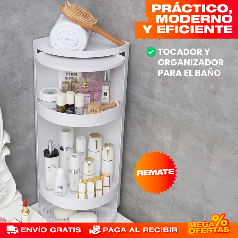 ESQUINERO ORGANIZADOR GIRATORIO 360°