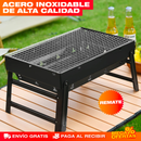 PARRILLA ASADOR DE CARBÓN PLEGABLE Y PORTÁTIL