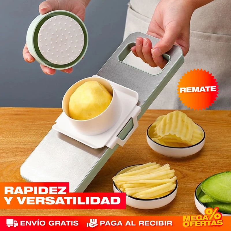 CORTADOR Y RALLADOR DE VERDURAS 6 EN 1.