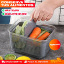 SET X2 ORGANIZADORES CONTENEDORES DE ALIMENTOS PARA NEVERA