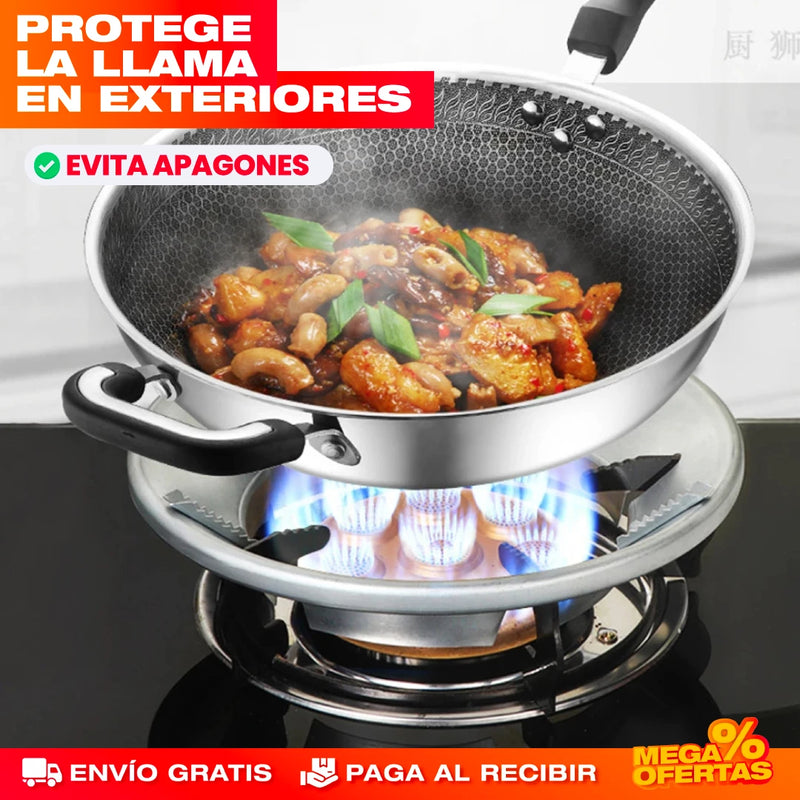 PROMO 2X1 SOPORTE PROTECTOR DE LLAMA Y AHORRADOR DE GAS