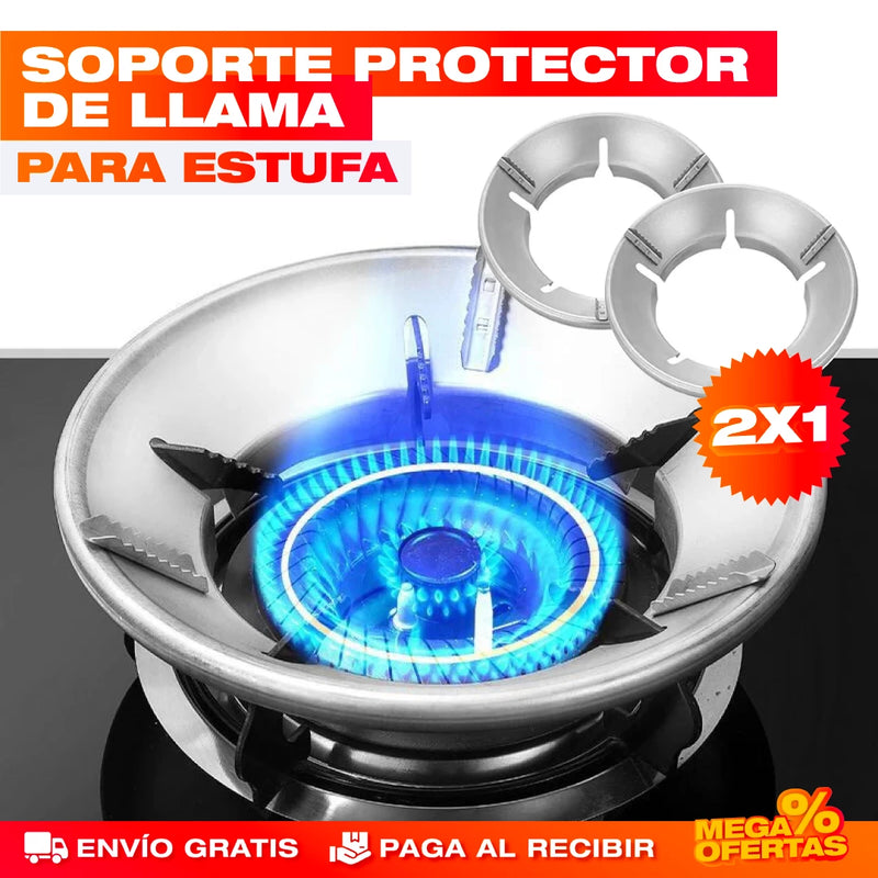 PROMO 2X1 SOPORTE PROTECTOR DE LLAMA Y AHORRADOR DE GAS