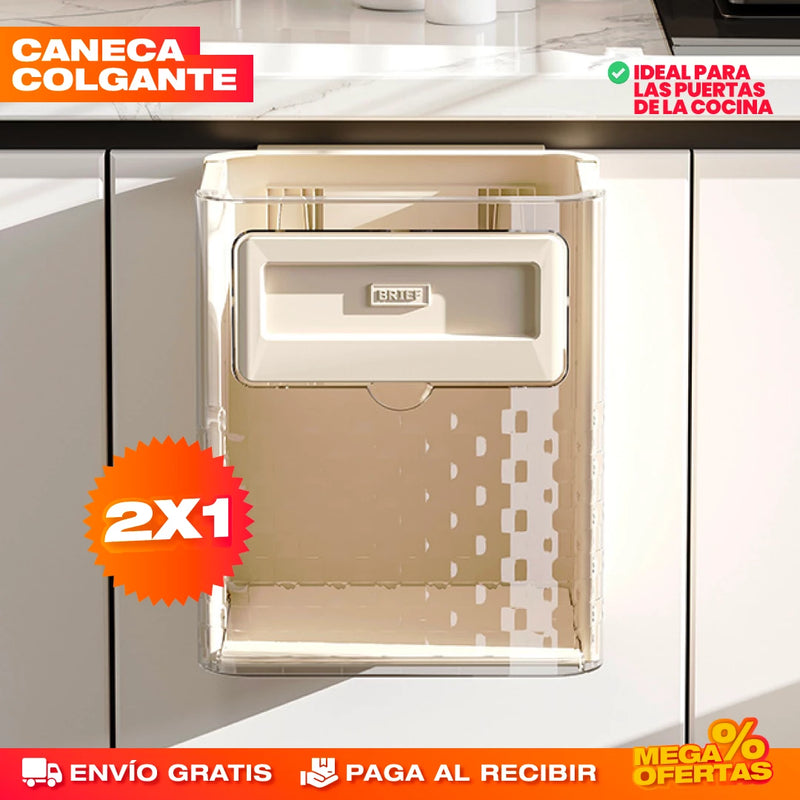 PROMO 2X1 CANECA BASURA PLEGABLE PARA COCINA