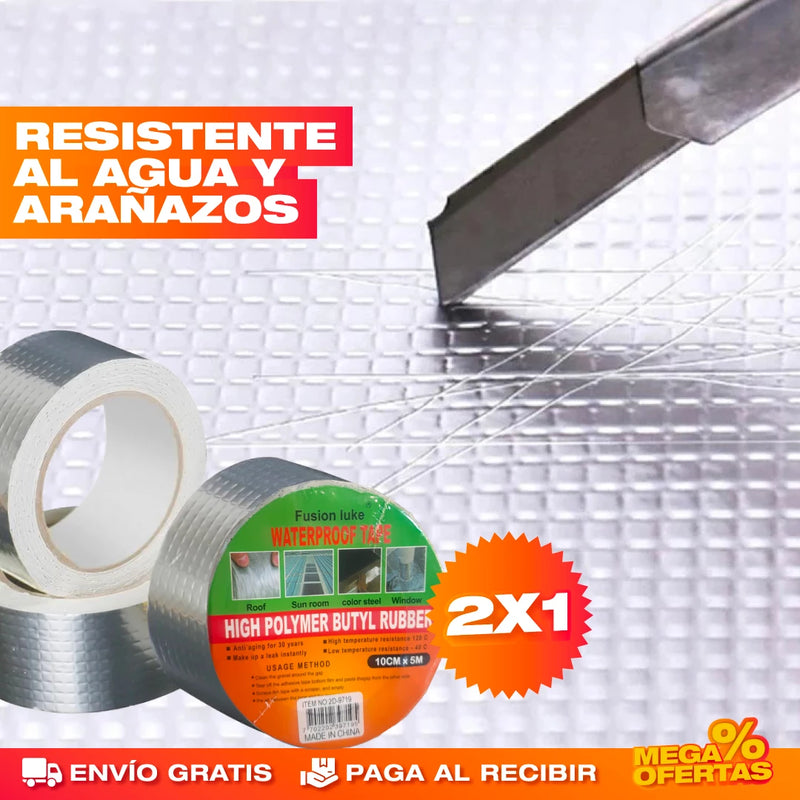 2x1 CINTA IMPERMEABLE REPARA FUGAS (20 METROS)