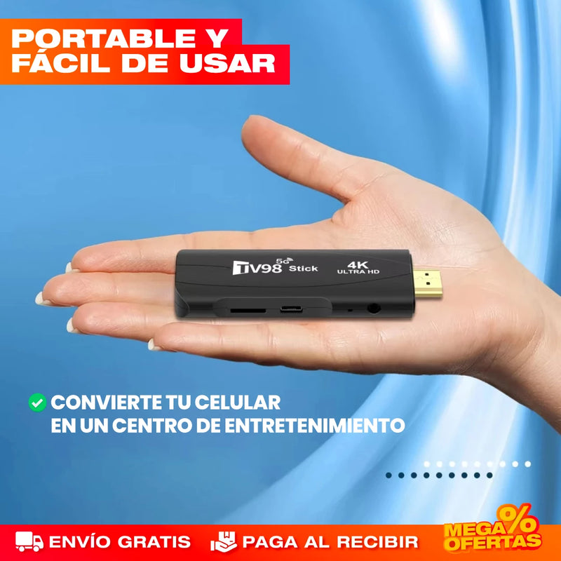 DECODIFICADOR SMART TV CON CONTROL REMOTO