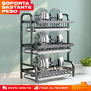 ESTANTE ESCURRIDOR PARA PLATOS DE 3 NIVELES