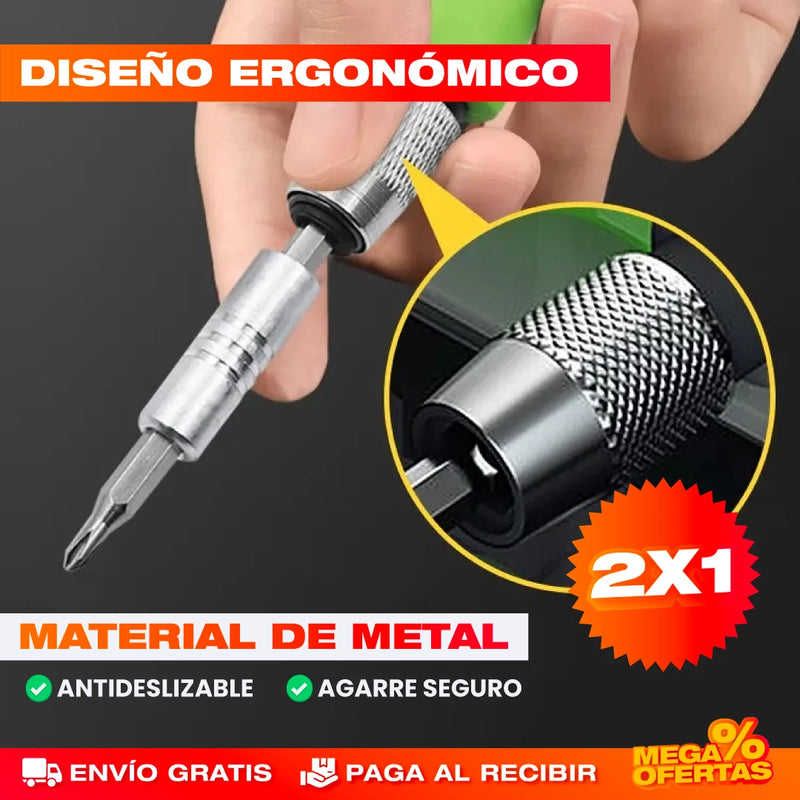 PROMO 2X1 KIT DESTORNILLADOR 32 PIEZAS