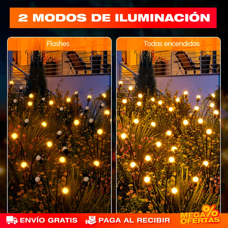 PROMO 2X1 CAJAS LUCES LED SOLARES DE LUCIERNAGAS