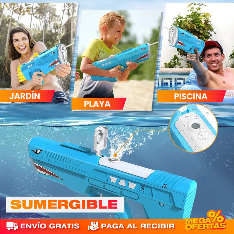 PISTOLA DE AGUA AUTOMÁTICA DE TIBURÓN