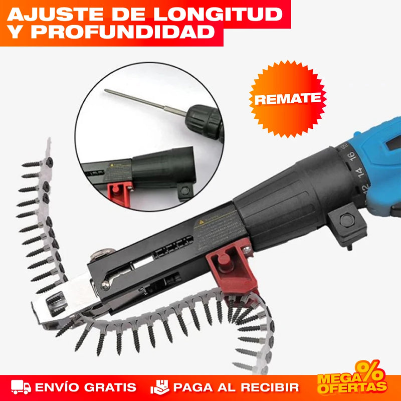 PISTOLA DE CADENA AUTOMÁTICA DE TORNILLOS