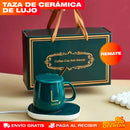 SET TAZA + CALENTADOR DE LUJO