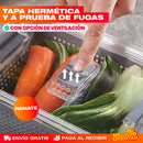 SET X2 ORGANIZADORES CONTENEDORES DE ALIMENTOS PARA NEVERA