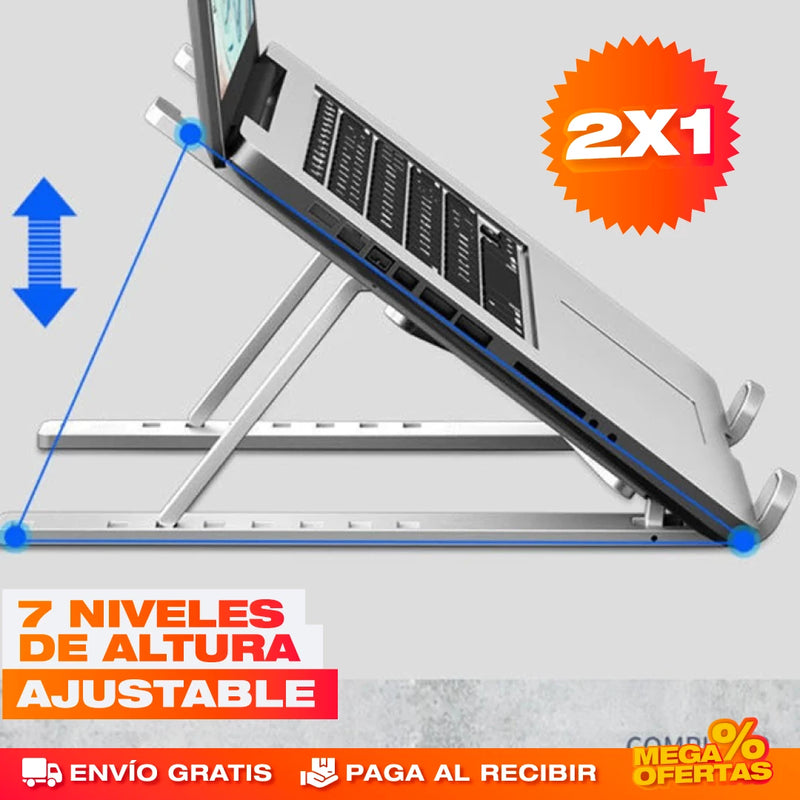 PROMO 2X1 SOPORTE PLEGABLE PARA COMPUTADOR PORTÁTIL