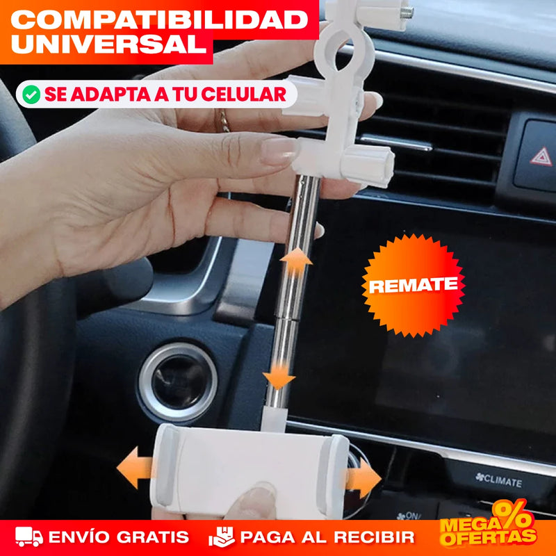 SOPORTE UNIVERSAL 360° DE CELULAR PARA RETROVISOR