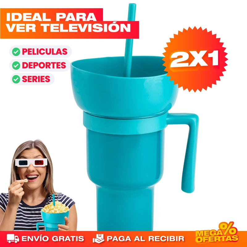 PROMO 2X1 TAZÓN PARA SNACKS Y BEBIDA CINE EN CASA