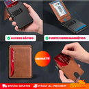 Billetera Slim con Despliegue de Tarjetas y Bloqueo RFID – Saca tus Tarjetas al Instante Sin Bulto