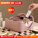 PROMO 2X1 COSMETIQUERA ORGANIZADORA DE MAQUILLAJE DE LUJO