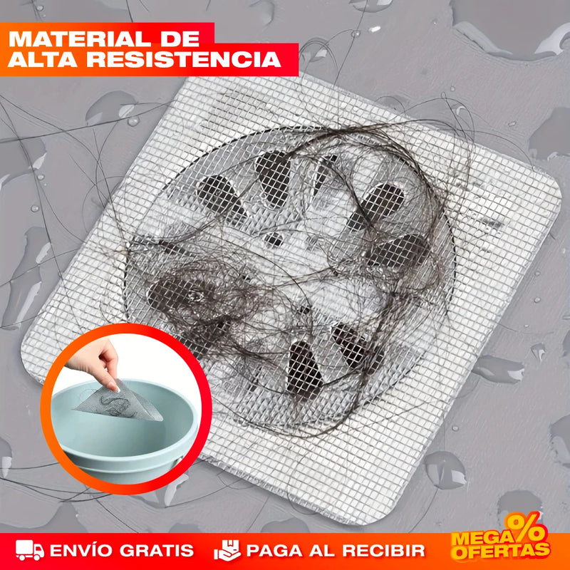SET X 20 MALLA FILTRO AUTOADHESIVA PARA DUCHA Y COCINA