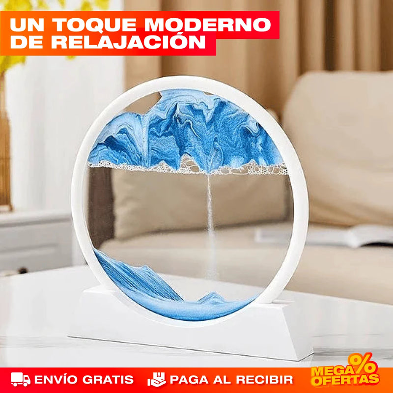 LÁMPARA RELOJ DE ARENA 3D