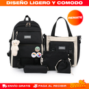 MALETA ESCOLAR UNISEX SET 5 EN 1