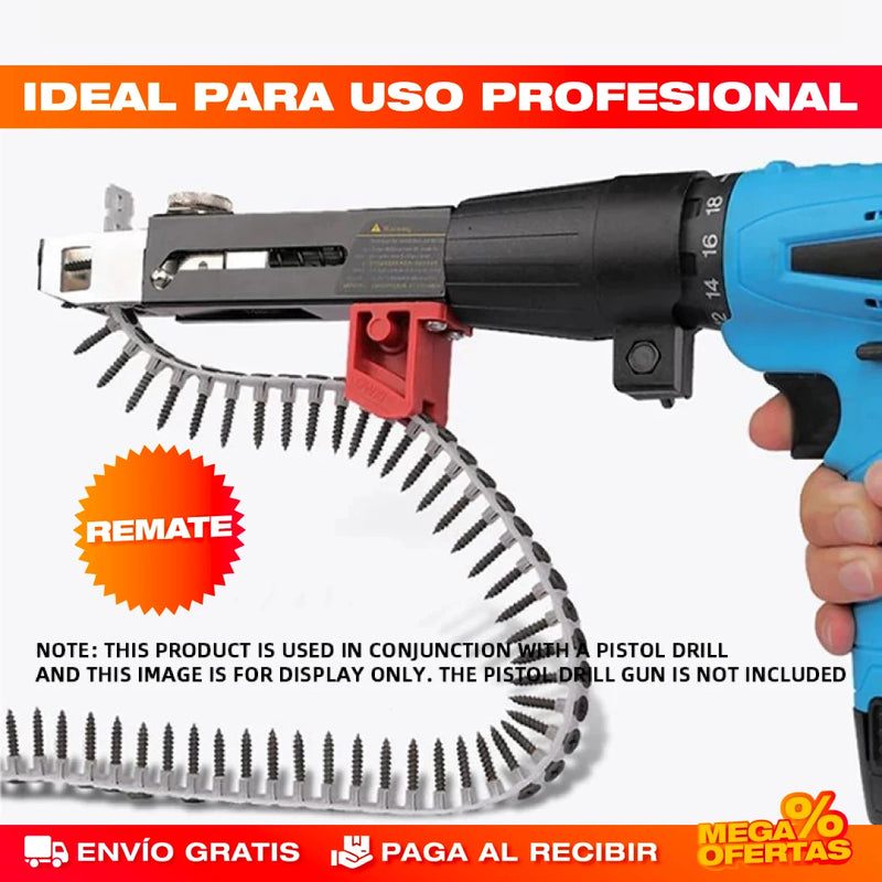 PISTOLA DE CADENA AUTOMÁTICA DE TORNILLOS