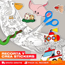 PROMO 2X1 ROLLOS PARA COLOREAR PARA NIÑOS