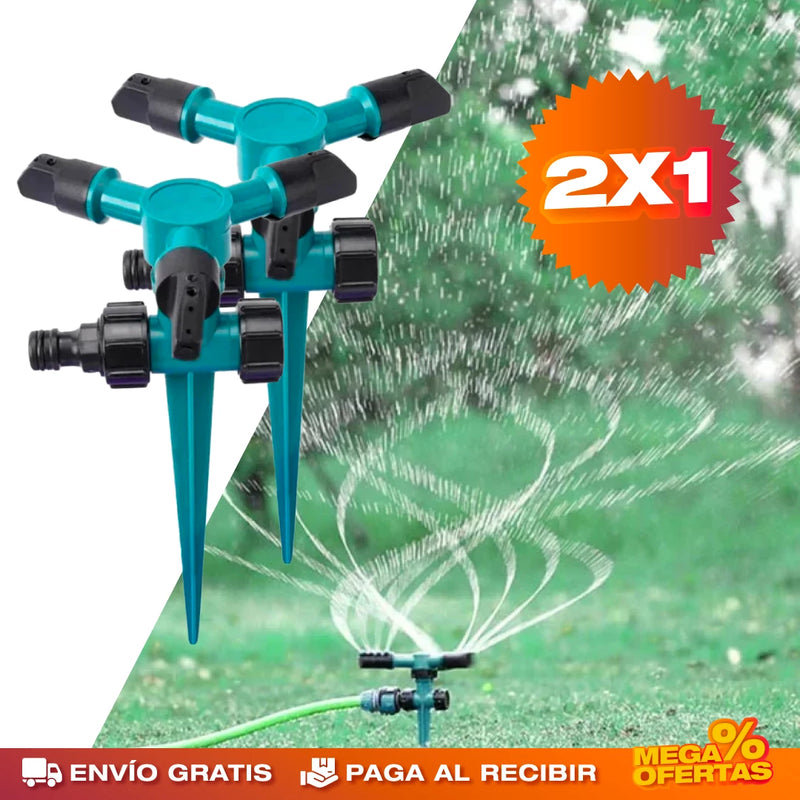 PROMO 2X1 ASPERSOR DE RIEGO ROTATIVO